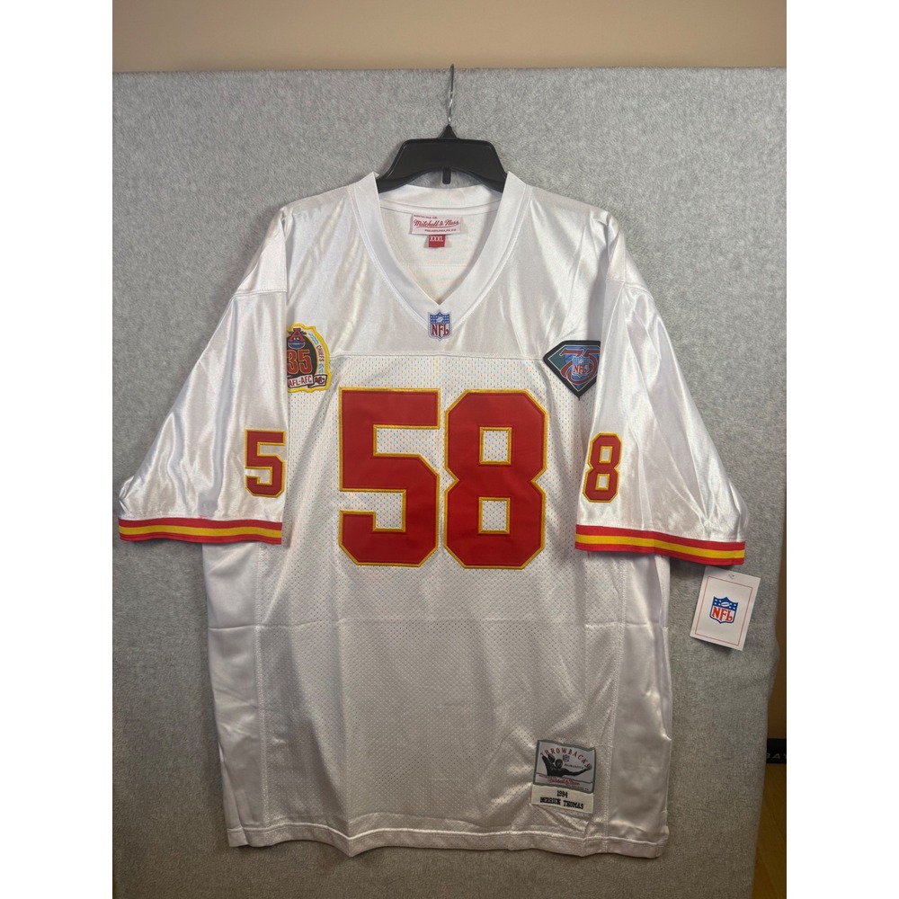 Mitchell & Ness Kansas City Chiefs Derrick Thomas 1994 Jersey White XXL 58 NFL